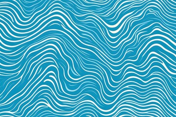 a blue and white wavy background with white lines