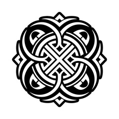 Fototapeta premium Ancient sigil icon in filled style