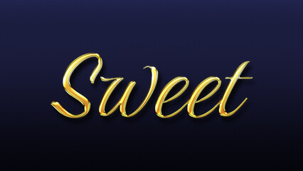 Editable text effects - Sweet text effect mock up