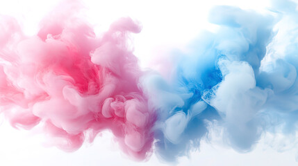 Fototapeta premium abstract background with pink and blue waves of liquid smoke