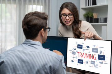 E-learning website with sofware for student to study online on the internet network brisk