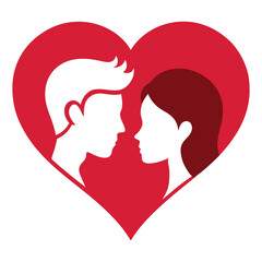 Happy Valentines Day Vector Heart Accents