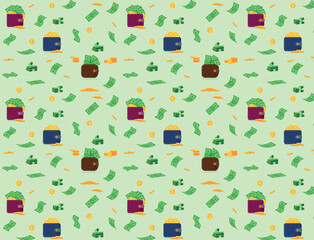 Vector illustration pattern money