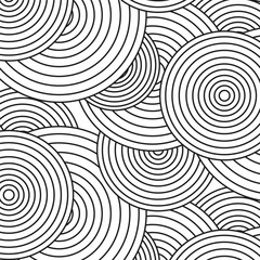 Line Pattern white black radial