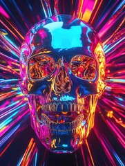 Colorful skull