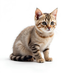 Obraz premium british cat isolated on white background