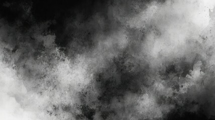 Obraz premium Explosion of a cloud of powder of particles of color white and a black background