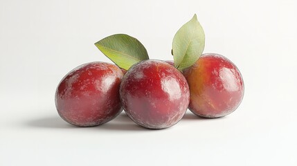 Fototapeta premium Jujube Chinese date on white background