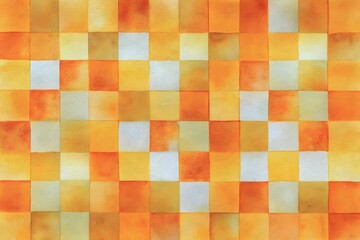 Vibrant Colorful Mosaic Pattern Texture Design Art Yellow Orange
