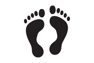 Footprints vector