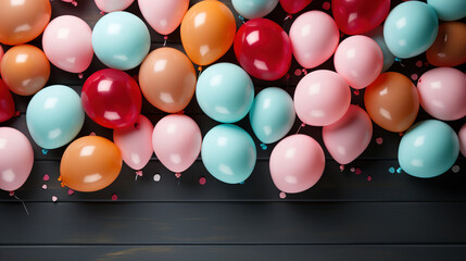Obraz premium Vibrant Balloons Celebration