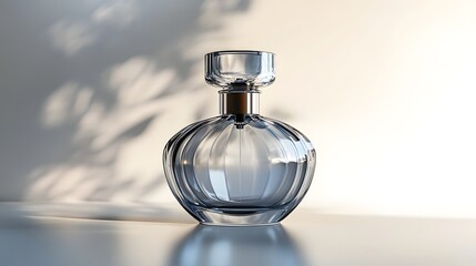 Elegant Crystal Decanter on Reflective Surface in Stylish Home Setting