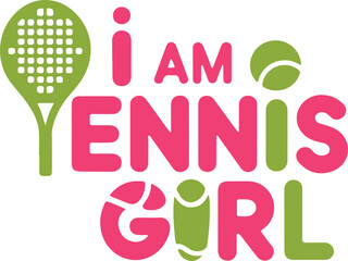 A logo design tennis illustration art.