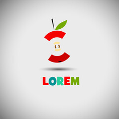 Fresh fruit logo, fruit and water. fresh drink colorful logo. hand drawn. Not AI, Vector illustration