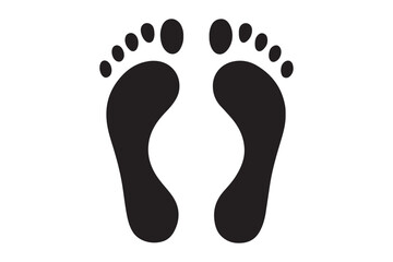 Footprints vector
