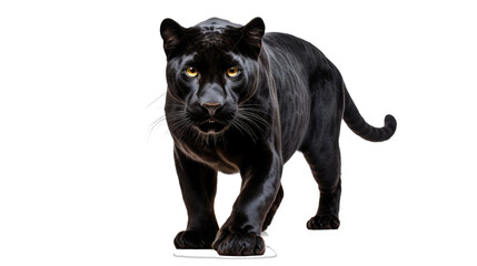 Obraz premium black cat isolated on white