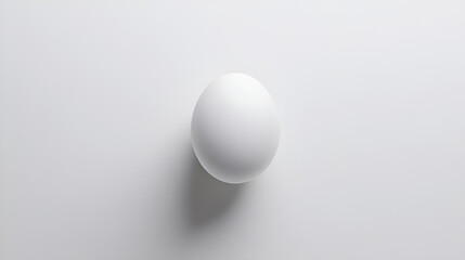 A white egg isolated on white