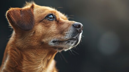 A Captivating Portrait of a Reddish-Brown Dog