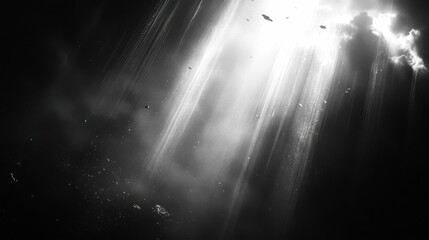 A film-style double exposure of a black background, featuring dynamic noise, scratches, and glare, blending abstract textures for a gritty, retro look that mimics the feeling of aged film.