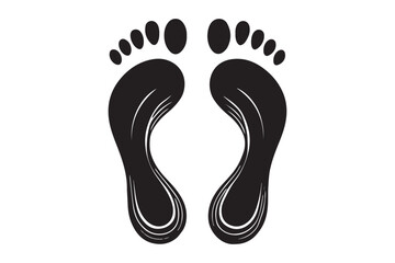 Footprints vector