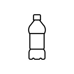 Bottle icon line art vector