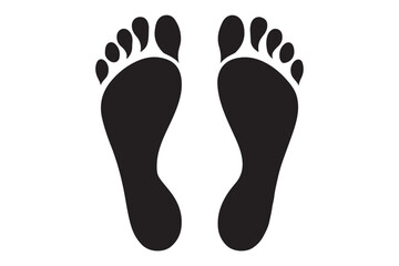 Footprints vector