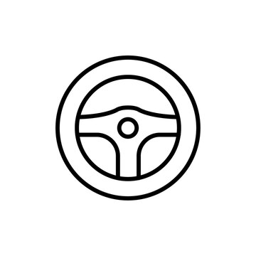 recommend clip art: car Steering wheel icon line art vector