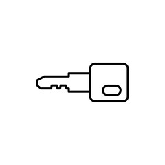 Door key icon line art vector