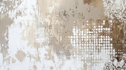 Abstract Beige and White Textured Wall, Acrylic Painting, Brown and White, Abstract Art, texture, paint, wall