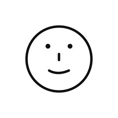 Face id icon line art vector