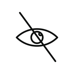 Hide icon line art vector