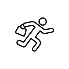 Purse snatcher icon line art vector
