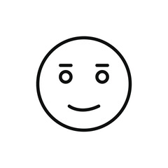 Regret expression icon line art vector