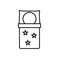 Sleep Icon line art vector