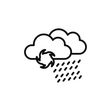 black clouds rain hurricane weather icon clip art preview