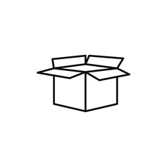 Unpack icon line art vector