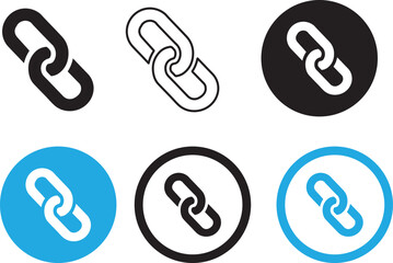Chain, link icon vector. Link icon, internet url symbol connect button