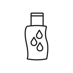 Water-based lubricant icon line art vector