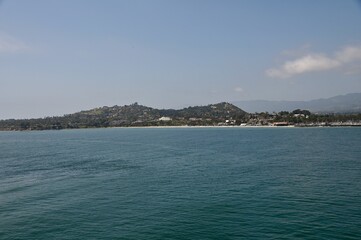 The California coast at Santa Barbara