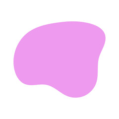 Pink cute blob shape