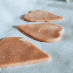 heart shaped gingerbread cookie
