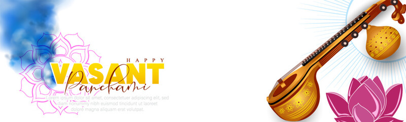 Happy Vasant Panchami Background. vector	
