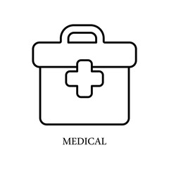 Icon a MEDICAL, isolated against a clean background.