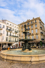 Fototapeta premium Dans les rues de Cannes , ville du Festival , sur la Côte d'Azur en France