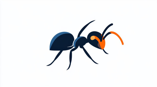 Vector logo ant. Brand's logo in the form of an ant