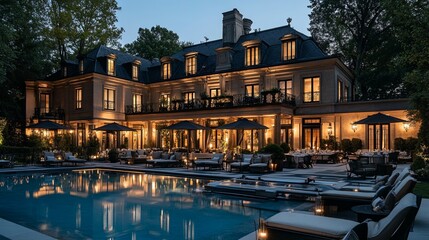 A private mansion dinner party with a celebrity chef and elegant decor