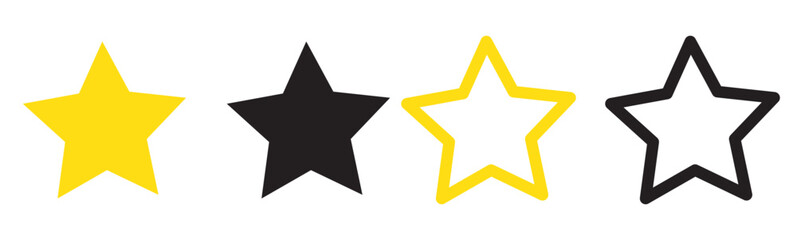 Fototapeta premium star Icon tool Flat Style outline