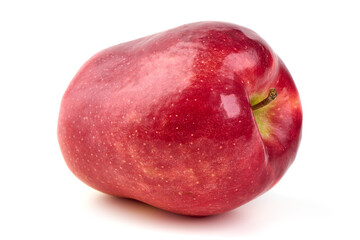 Red prince apples, isolated on white background.