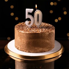 Generated image  Beautiful cake celebrating a birthday or milestone of 5