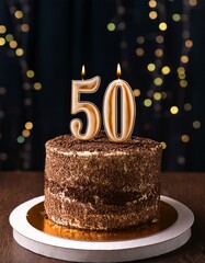 Generated image  Beautiful cake celebrating a birthday or milestone of 5